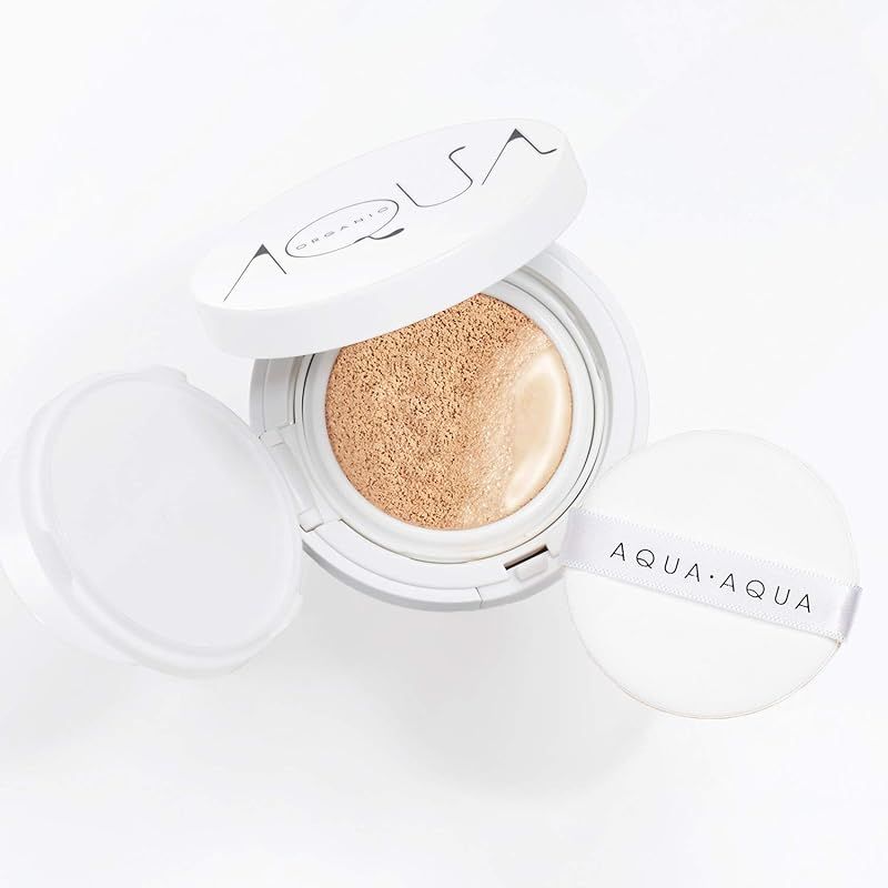 【低価，HOT】 アクア・アクア(AQUA･AQUA) オーガニッククッションコンパクト スペシャルセット ファンデーション ピンクベージュ 9グラム (x 1) 0 IoTデバイス(スマートデバイス)