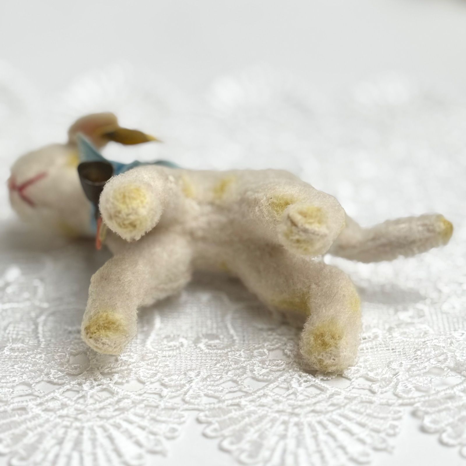 シュタイフ　羊ランビー　小サイズ 送料無料☆シュタイフ☆Lamby 10cm オールID's完品☆1968年製