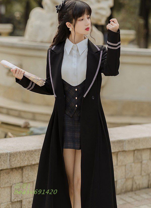 レディース トレンチコート 春秋 ロング丈 コート アウター エレフェミニン 暖かい ジャケット 小さいサイズ 無地 hea5v691420 SIROKUMA-CORPORATION_COM