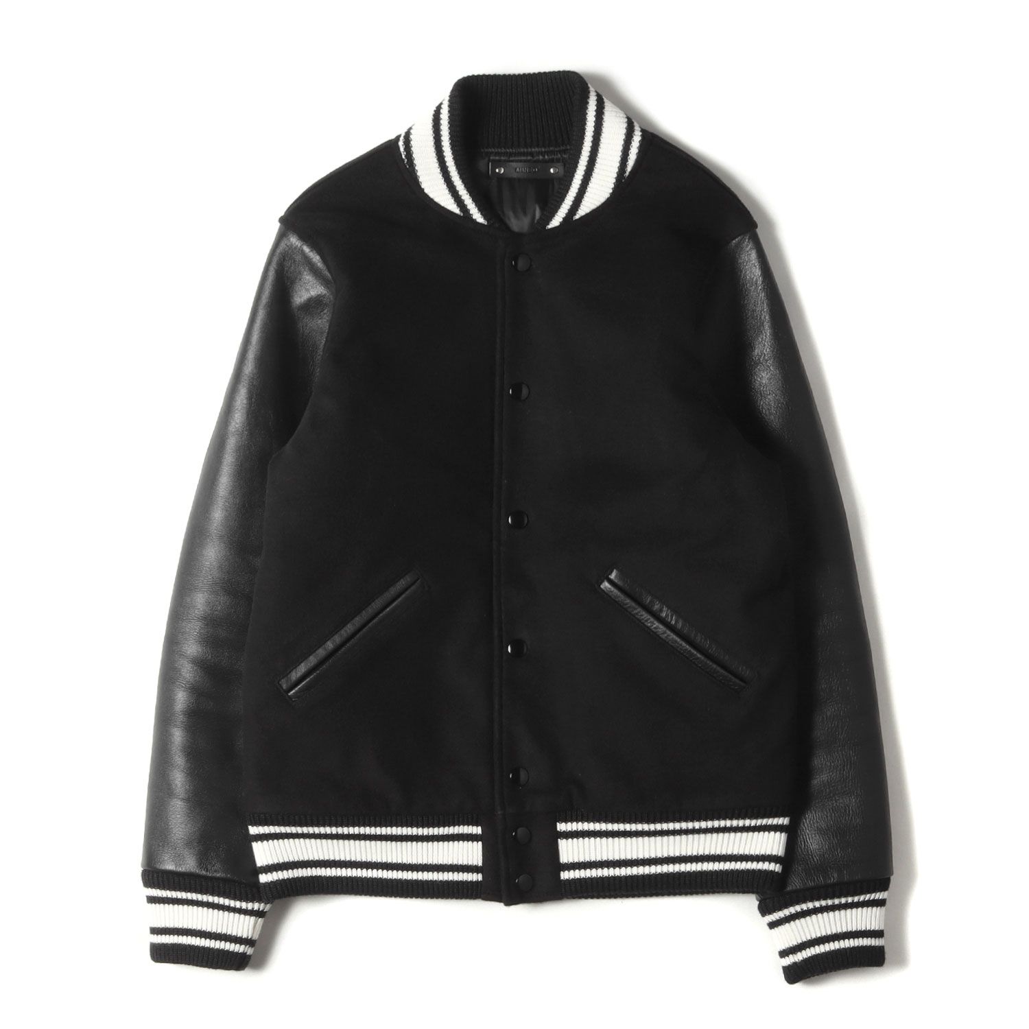 MINEDENIM マインデニム ジャケット 19AW 袖 カウハイド レザー ウール 