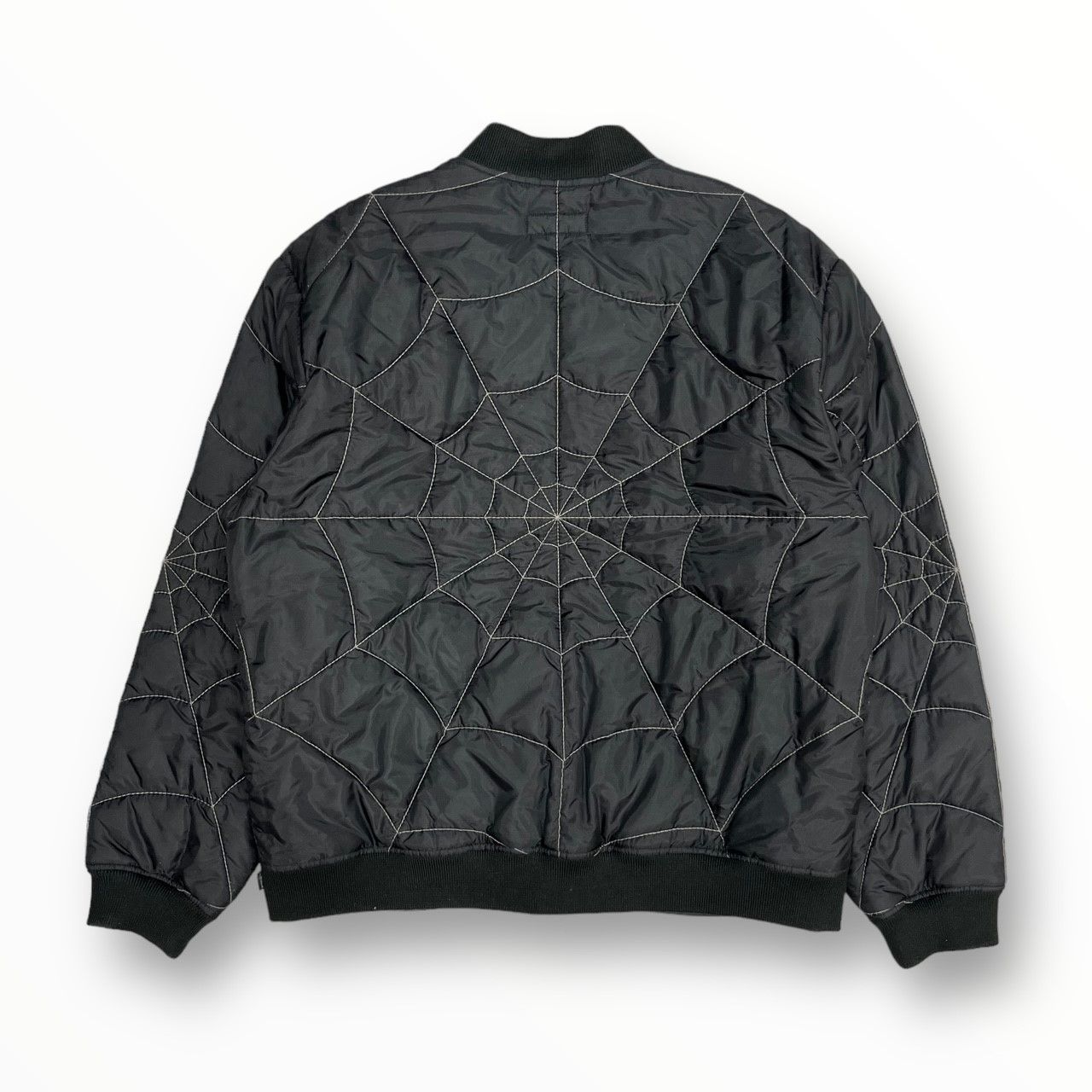 希少 国内正規 Supreme 19AW Spider Web Quilted Work Jacket