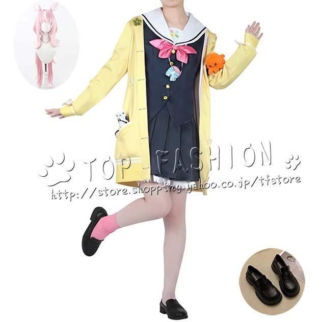 にじさんじ バーチャル VUP 風 ヤン ナリ コスプレ衣裝 ウィッグ 靴 道具別売り