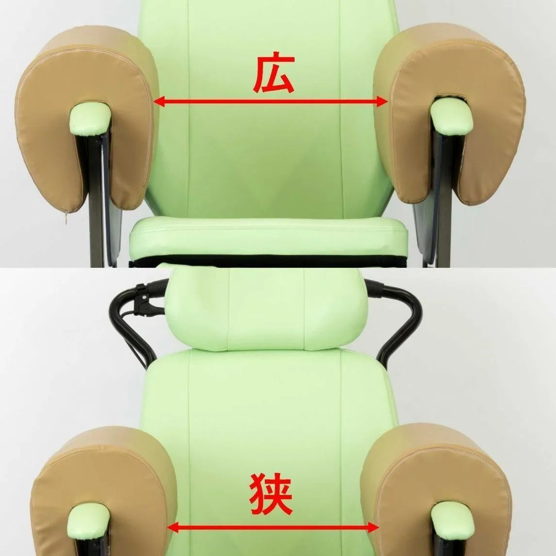 サイドクッション ひじスポっ 布 イエロー