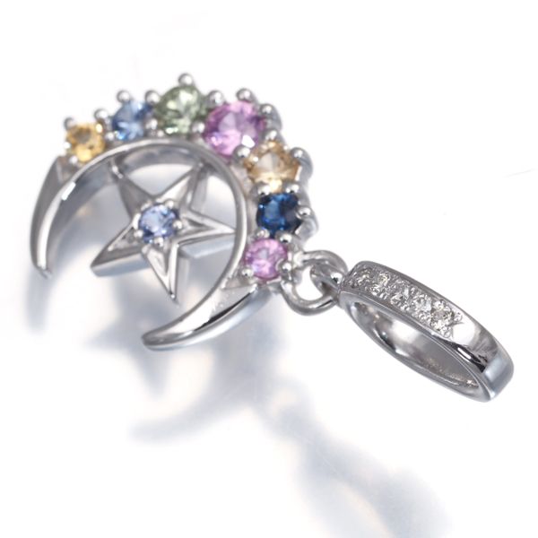 ローリーロドキン ミディアム クレセントムーン／スター ペンダント