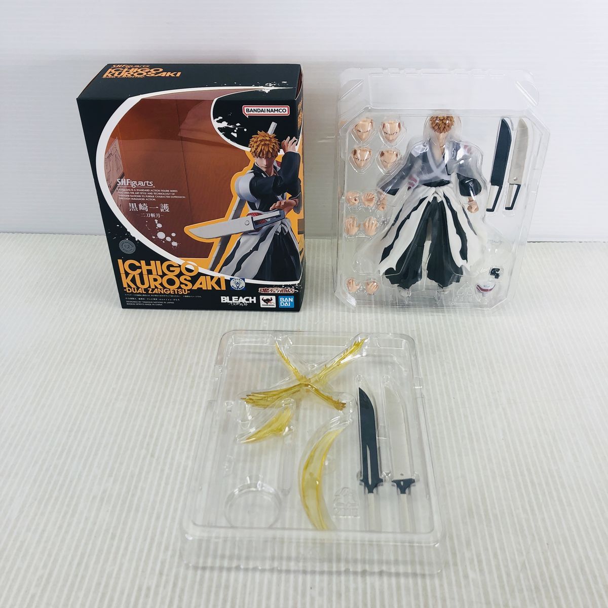 美品】S.H.Figuarts 黒崎一護 二刀斬月 フィギュアーツ - メルカリ