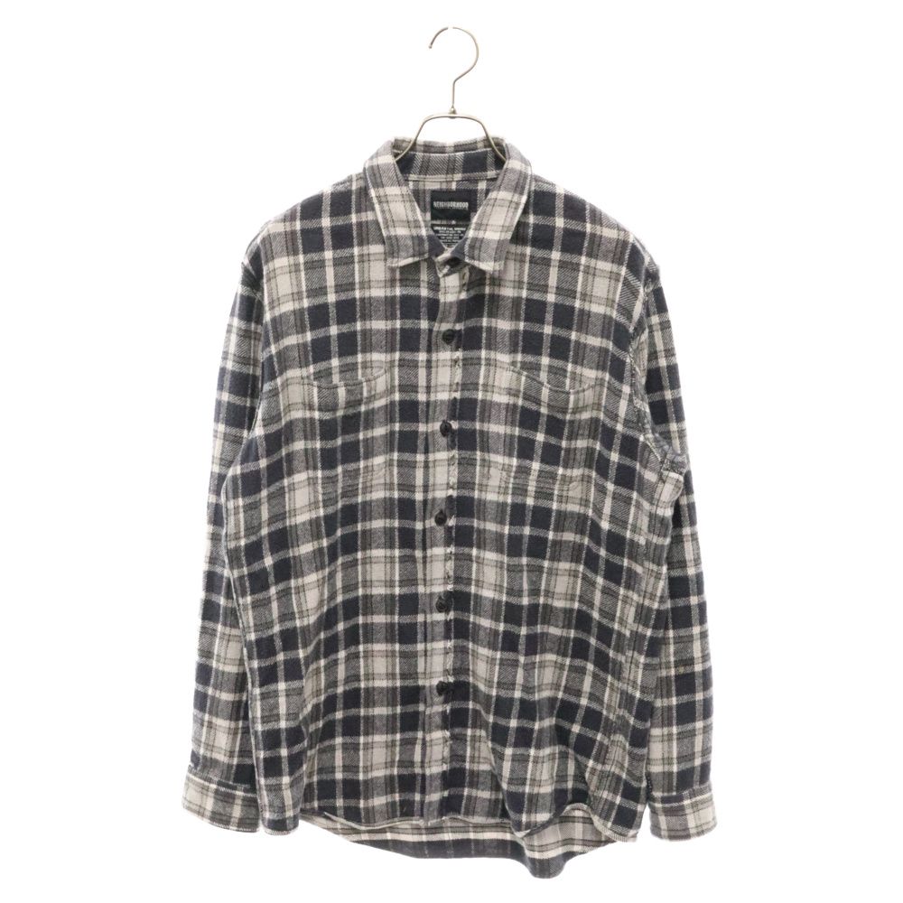 NEIGHBORHOOD (ネイバーフッド) LOGGER/C-SHIRT.LS ロガー チェック 長袖 ネルシャツ グレーARNH-SH-03