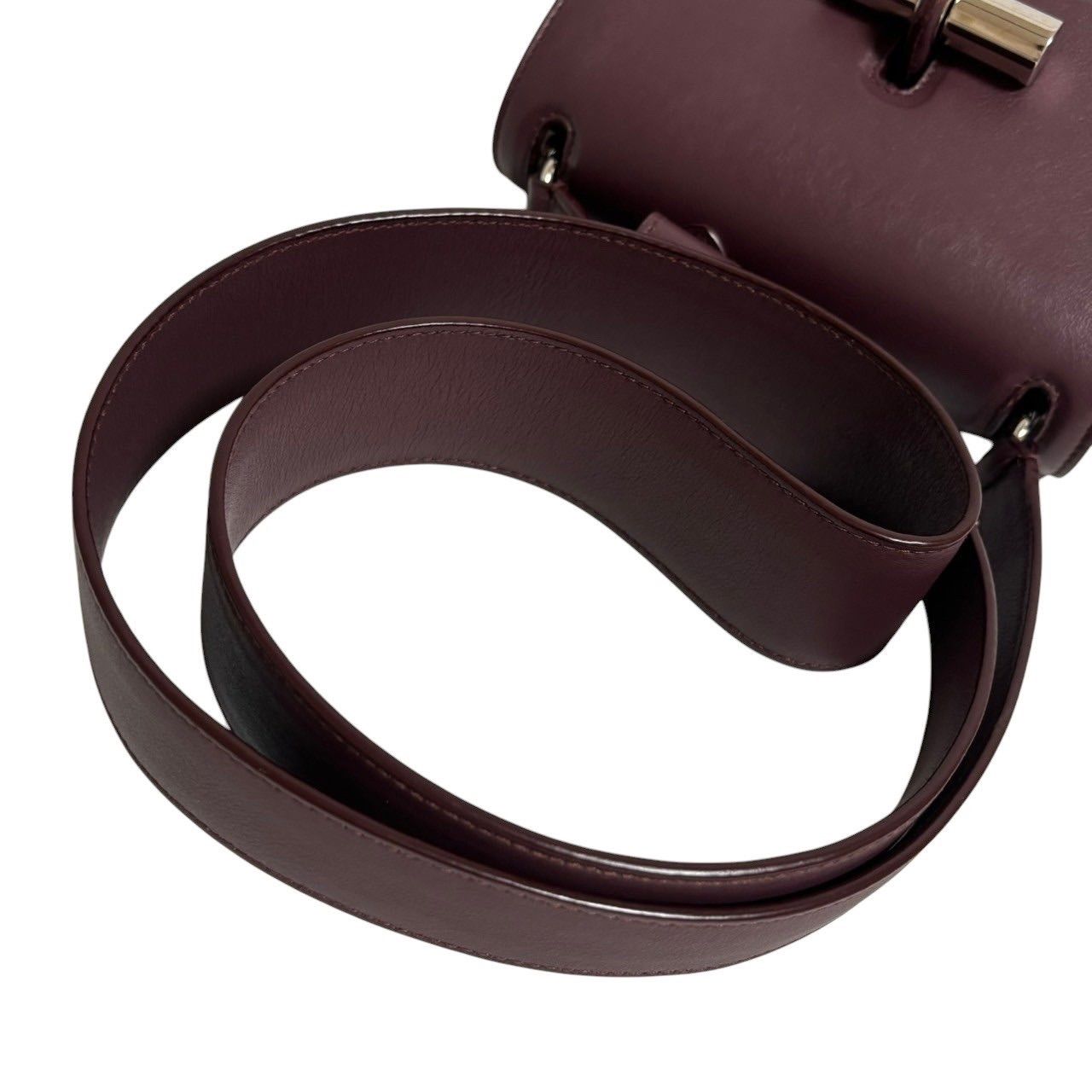 JIL SANDER ジルサンダー ショルダーバッグ ボルドー系 クロス