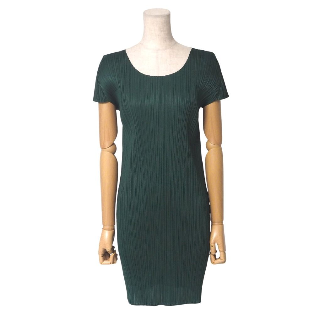 PLEATS PLEASE ISSEY MIYAKE プリーツプリーズ イッセイミヤケ ワンピース サイズ3 プリーツ キャップスリーブ チュニック ブランド古着 20250425|RA4495