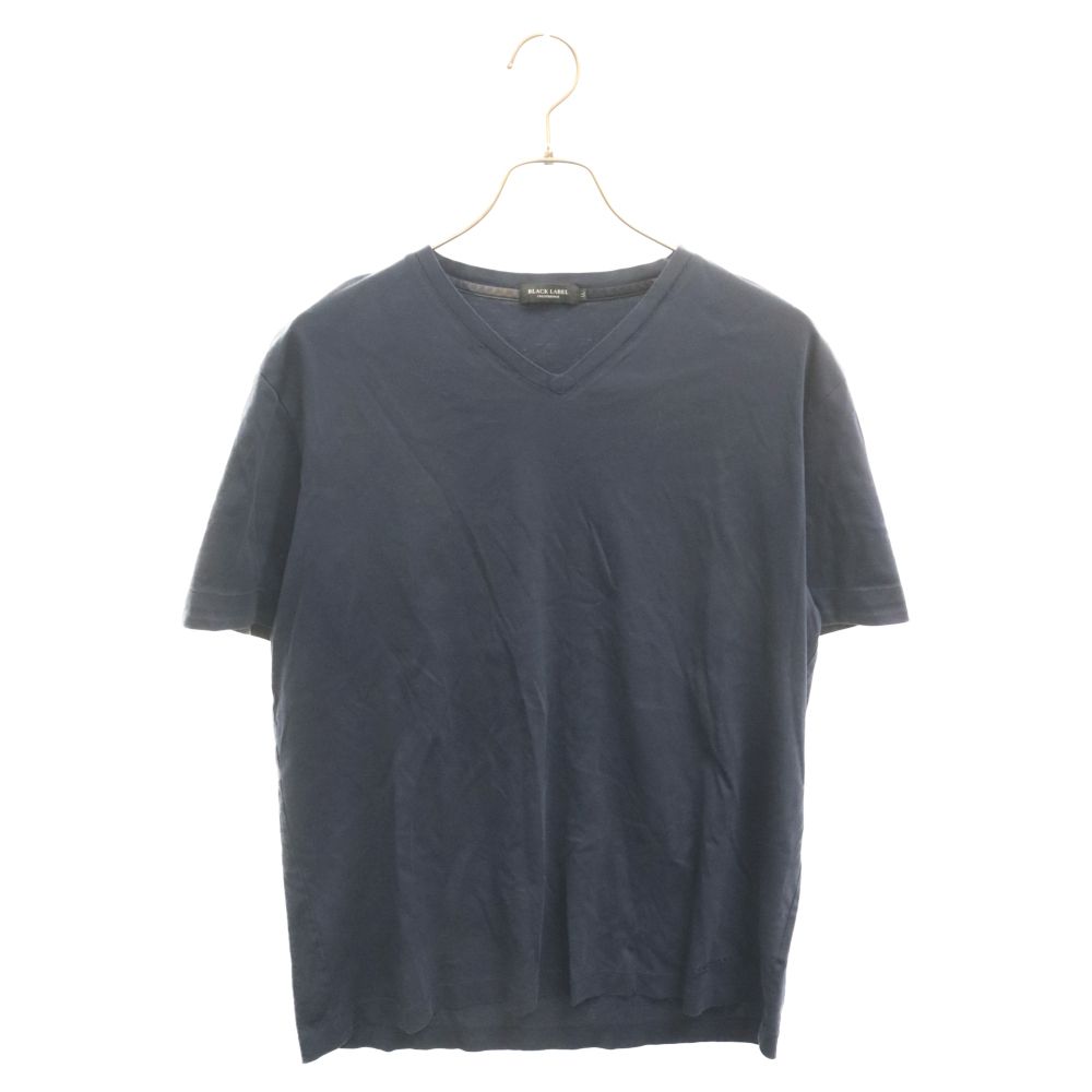 BLACK LABEL CRESTBRIDGE (ブラックレーベルクレストブリッジ) ロゴ刺繍Vネック半袖Tシャツ ネイビー 51P18‐508‐28
