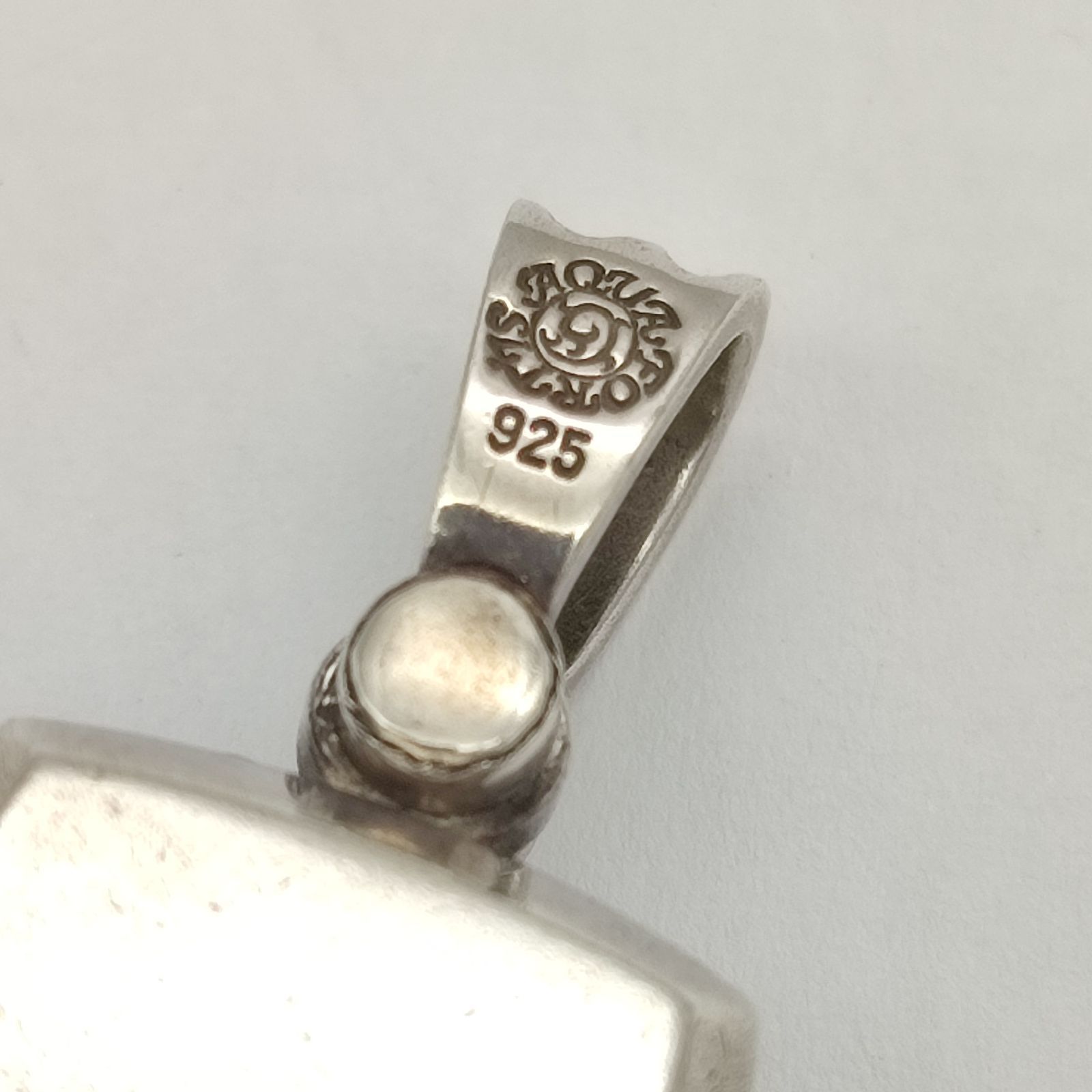 美品】AQUA FORTIS アクアフォルティス アラベスク スクエアペンダント 