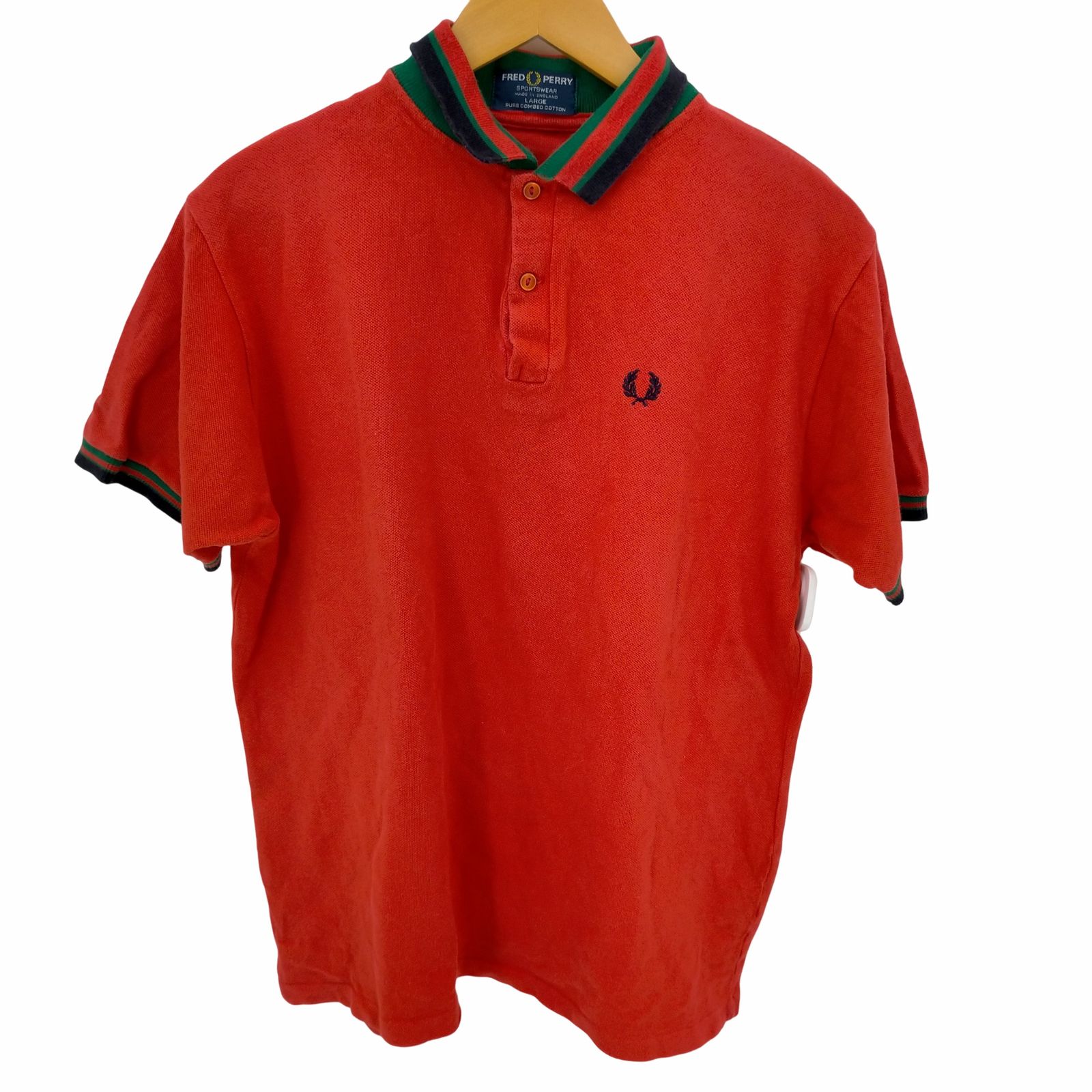 フレッドペリー FRED PERRY 90S MADE IN ENGLAND 鹿の子ポロシャツ 