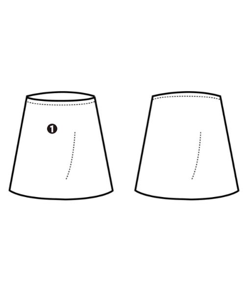 ひざ丈スカート レディース