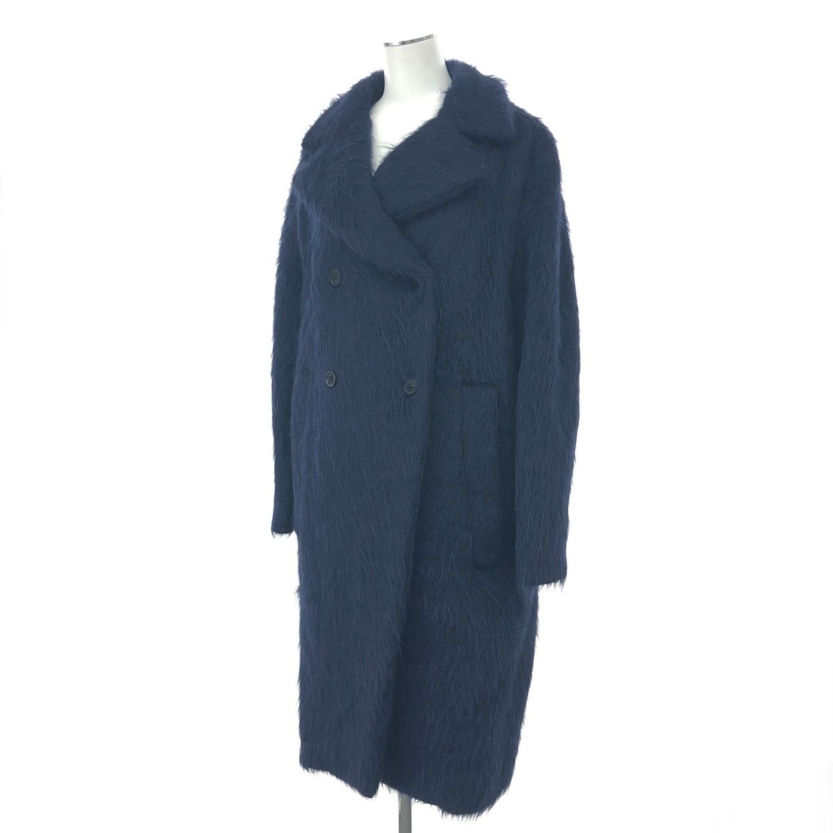 MARNI マルニ ウール アルパカ ファー チェスターコート