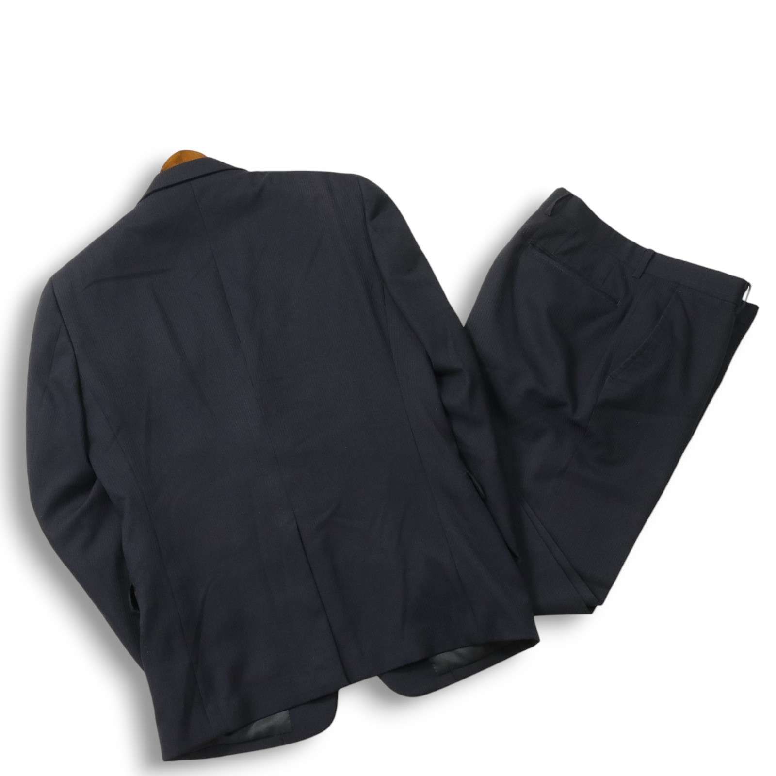 SUIT SELECT スーツセレクト 通年 背抜き☆ シャドーストライプ スーツ