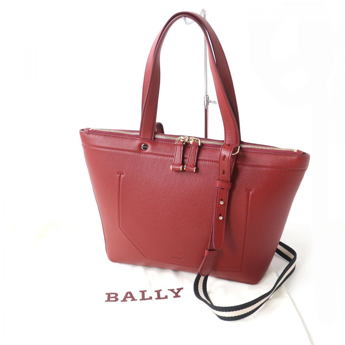 未使用品△BALLY バリー BALLYSSIME グレインソフトレザー 2WAY トート