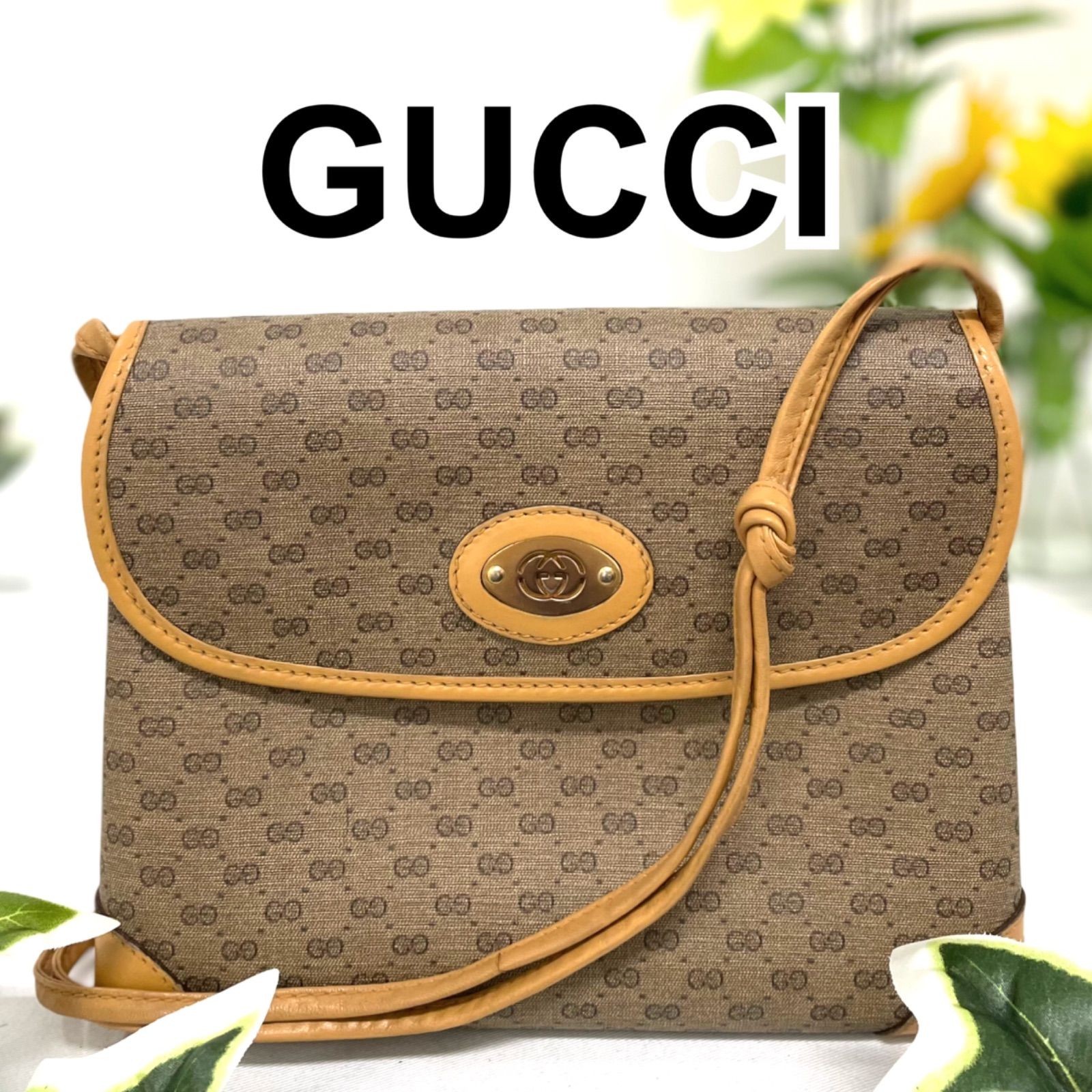 GUCCI グッチ ショルダーバッグ マイクロGG ベージュ 007・92・5548 - メルカリ