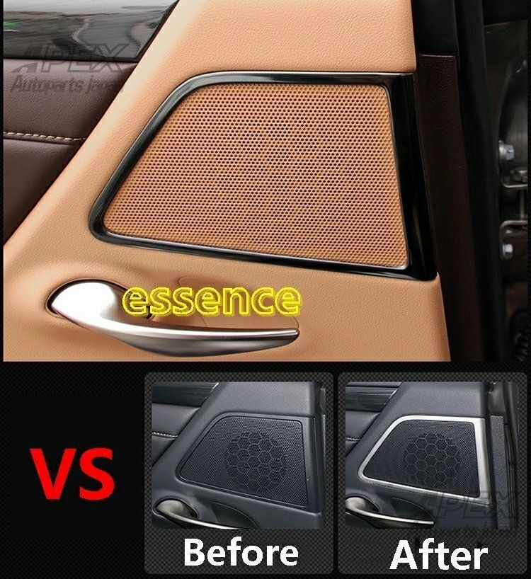 レクサス ES 10系パーツ 車ドアホーンリングデコレーション LEXUS ES300h リアドアスピーカーガーニッシュsq