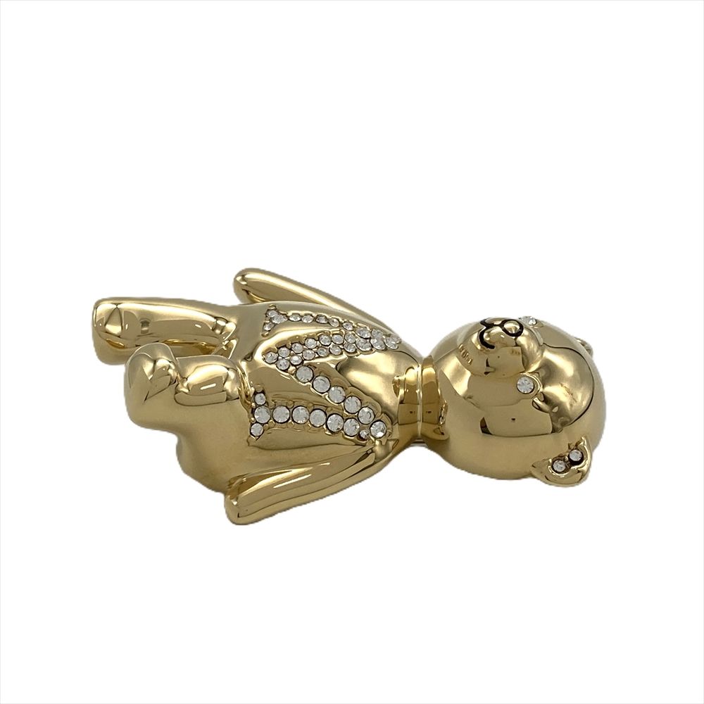 マックスマーラ MAX MARA シャイニー テディベアモチーフ ブローチ GP