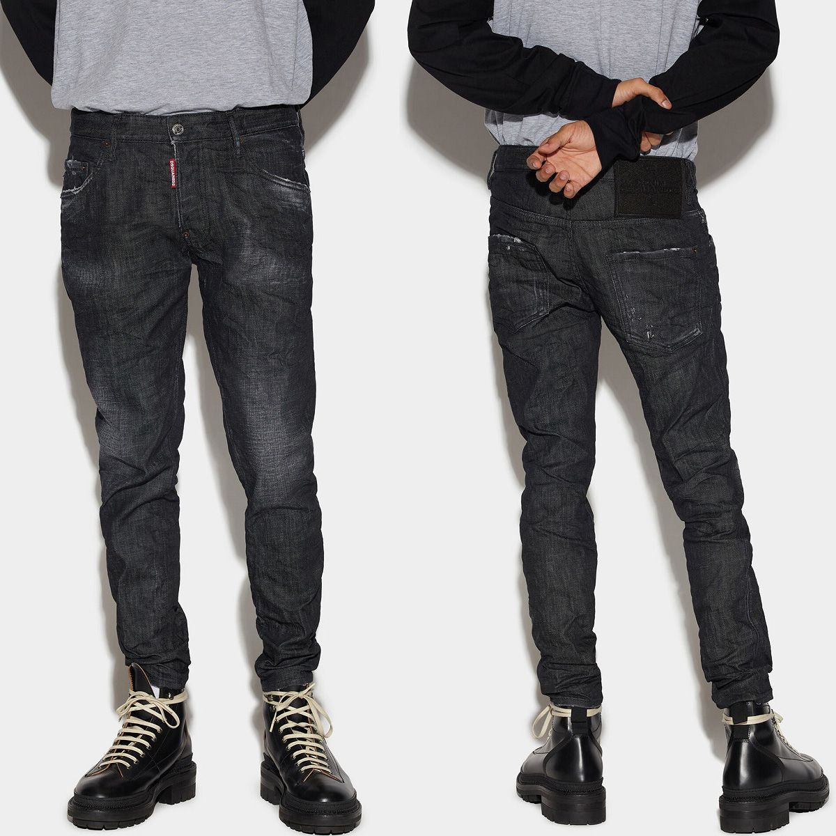 DSQUARED2 ディースクエアード S74LB1228 S30357 ブラック SKATER JEAN