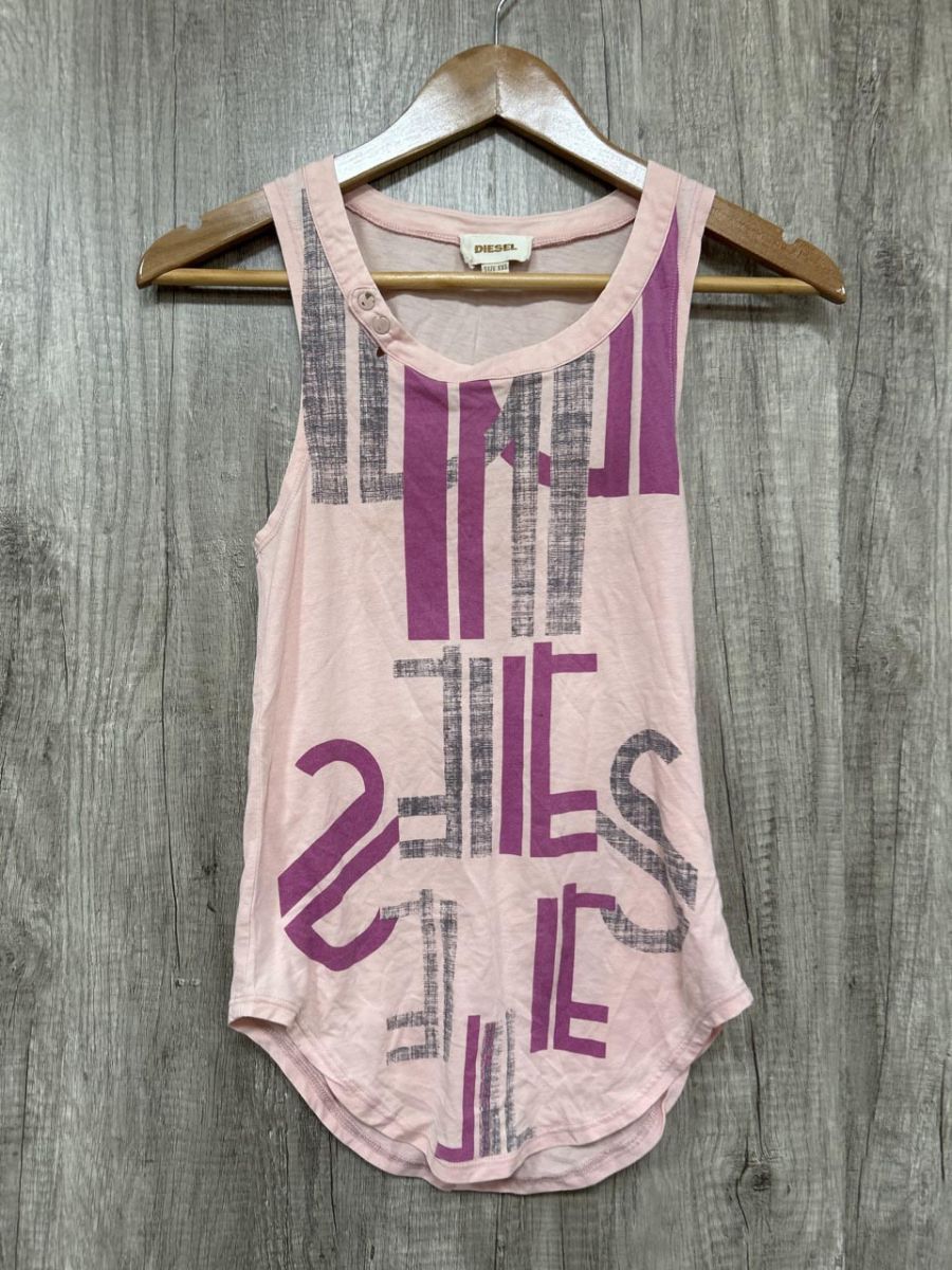 Y2K 00s grunge DIESEL ディーゼル　グランジ　タンクトップ DIESEL 90s 00s タンクトップ ギャル男 平成 グランジ Y2K
