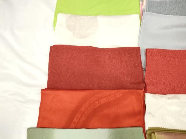 平和屋着物☆和装小物 上質な帯揚げ 10枚セット 逸品 AAAO8743ps