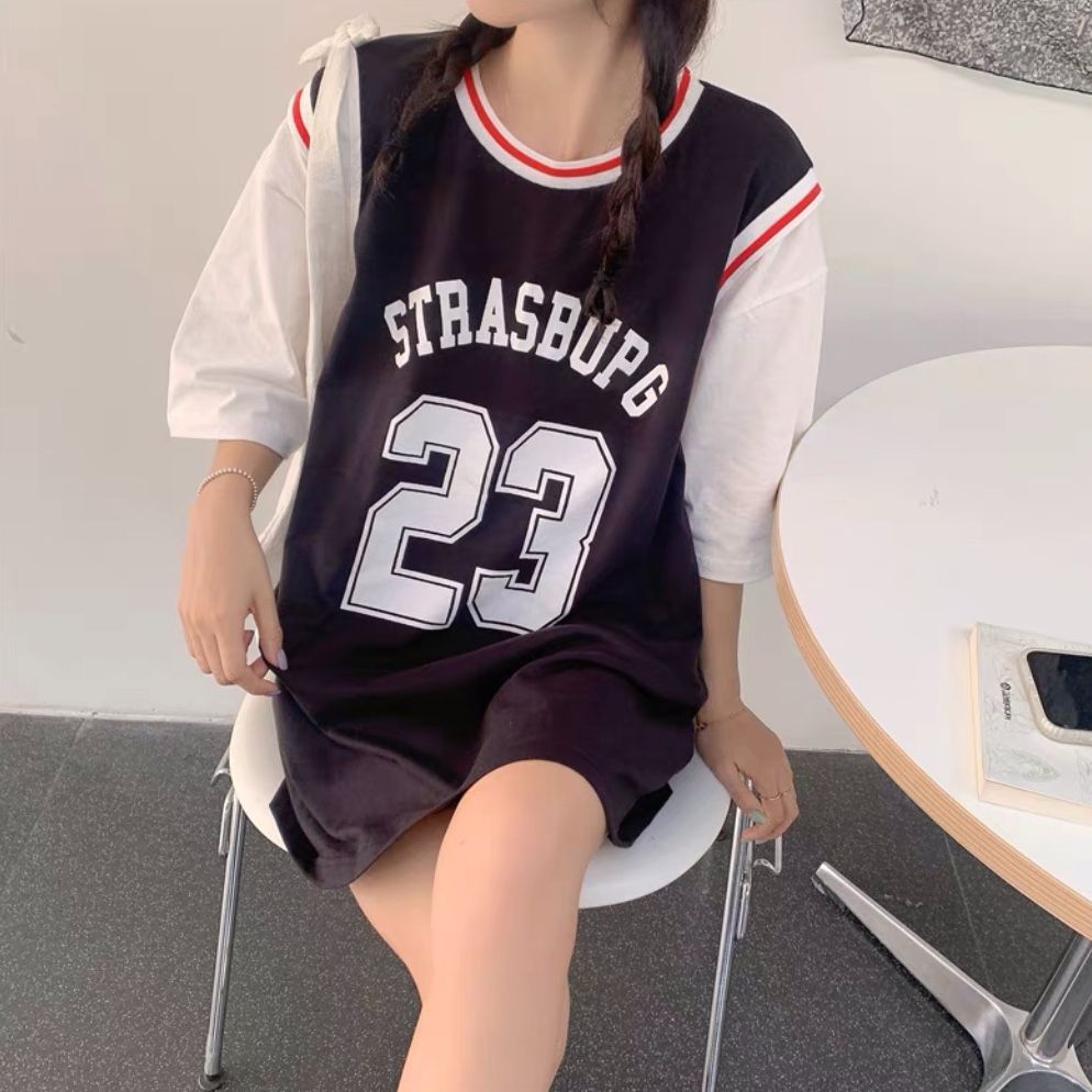 ユニフォーム風 Tシャツ 韓国ファッション - メルカリ