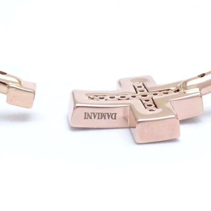 DAMIANI ピンクゴールド ダイヤモンド バングル Mサイズ