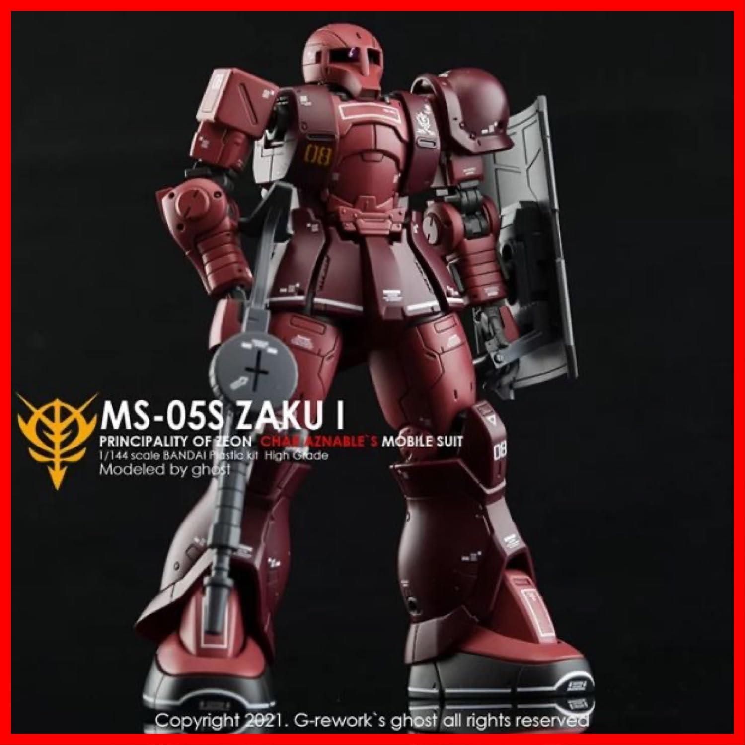 蛍光!! HG RG EG 1/144 ロボット MS 炎社ディテールアップ用水転写式デカール (HG 1/144 THE ORIGIN シャア専用ザク I、シャア専用ザクII用) [並行輸入品] - メルカリ