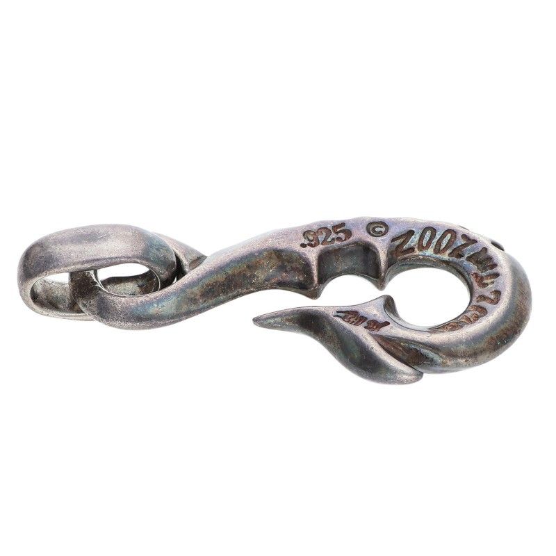 ビルウォールレザー ミディアムフィッシュフック シルバーペンダント