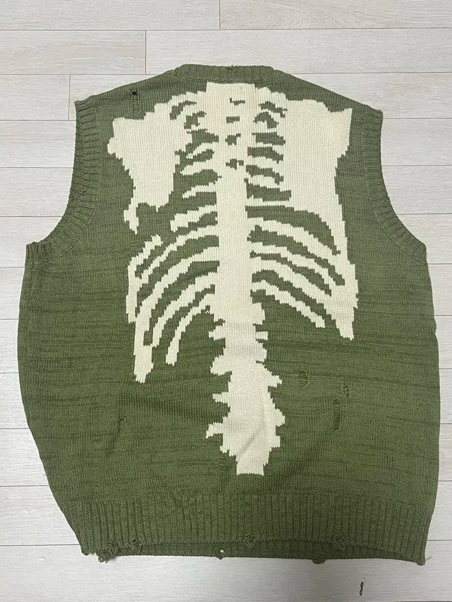 Kapital ボーンニット グリーン サイズL キャピタル 即購入可能 KAPITAL キャピタル 5G綿ニット BONEクルーセーター - SE7EN