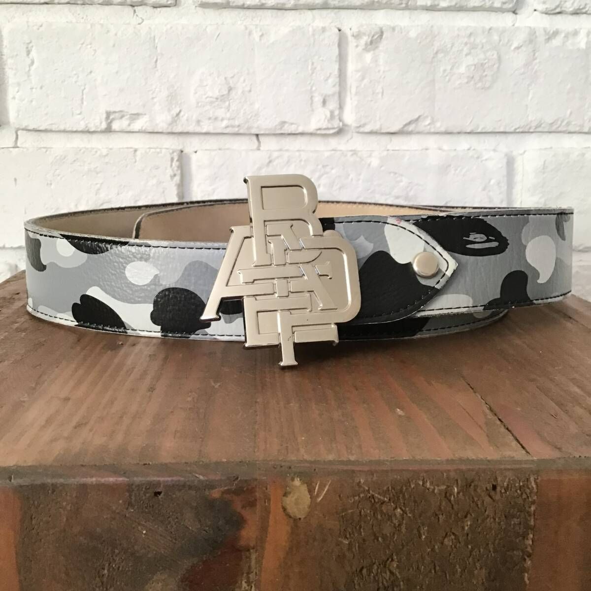 NIGO ABATHINGAPE ベルト BAPE cotton candy camo leather belt multi camo NIGO A