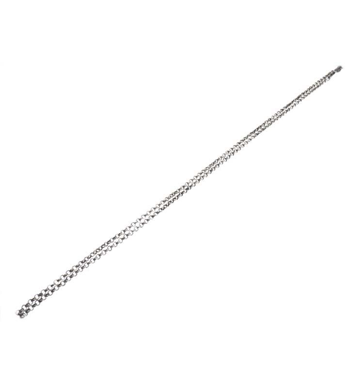 シルバー.925 ネックレスチェーン 20インチ(約50cm) ペーパーチェーン