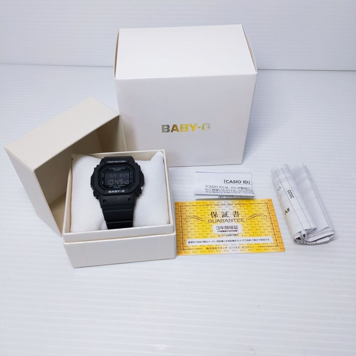 【中古品】カシオ 腕時計 ベビージーBGD-565U-1JFレディース ブラック 〇YR-52015〇