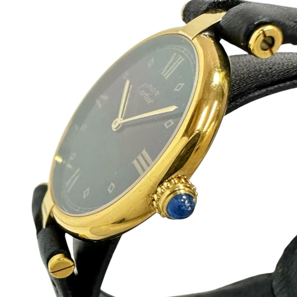電池交換済】カルティエ Cartier マストヴァンドーム925 クォーツ