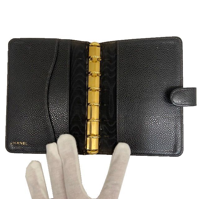 シャネル CHANEL CCロゴ ココマーク キャビアスキン アジェンダ 手帳 