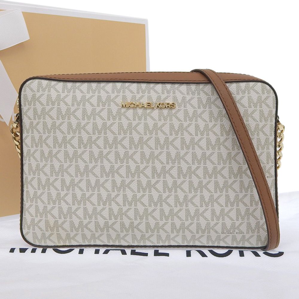 本物保証】 箱付 超美品 マイケルコース MICHAEL KORS ロゴ ショルダー 