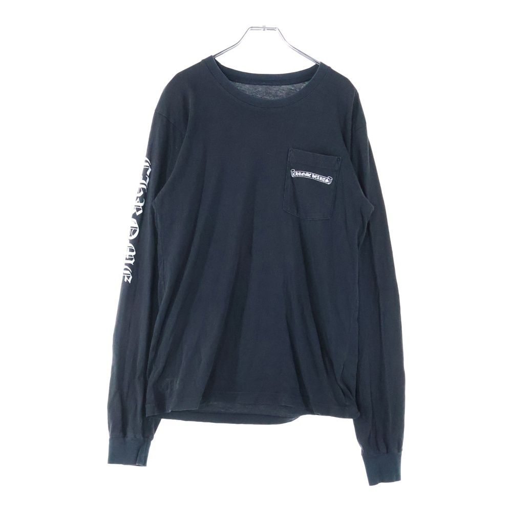 CHROME HEARTS クロムハーツ CEMETERY バックセメタリープリント クルーネック 長袖Tシャツ ブラック