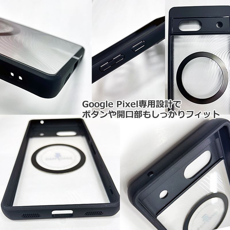 クリア Google Pixel 8 ケース MagSafe対応 Pixel8 スマホケース ネック ショルダー ストラップ付き 調節可能