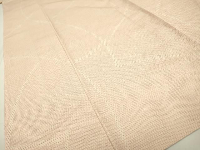 平和屋着物▽本塩沢 単衣 110亀甲 幾何学文様 正絹 逸品 DAAT3637fe