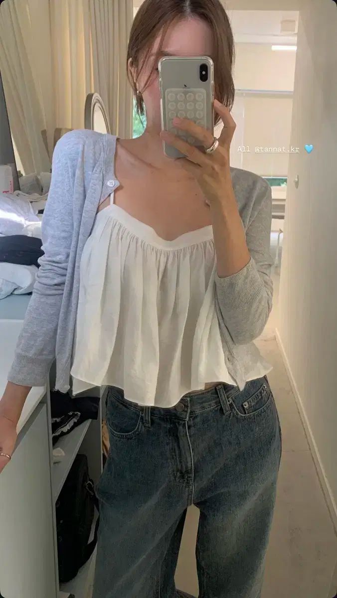 カーディガン グレー