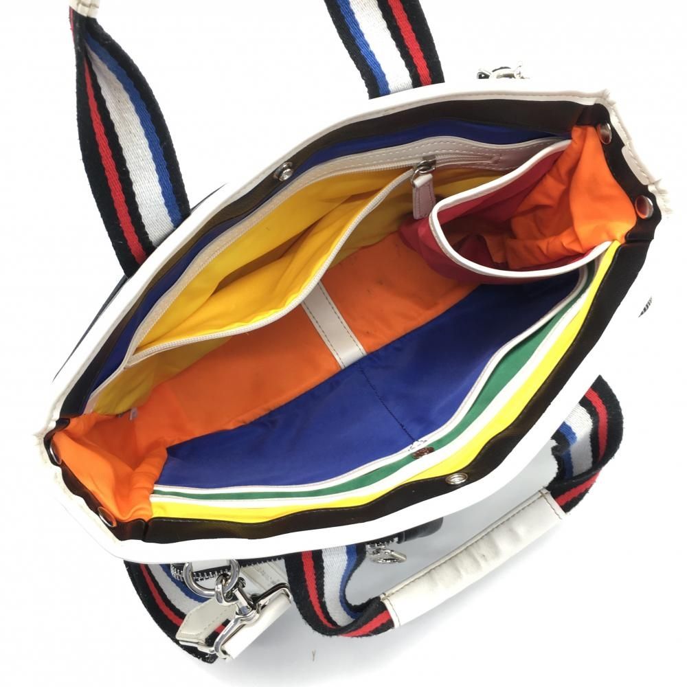 【新品未使用品】　CASTELBAJAC カステルバジャック　カートバッグ　白 カステルバジャック カートバッグ 黒×白 内外複数ポケットゴルフ