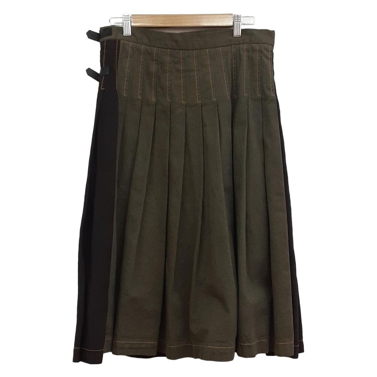 トリココムデギャルソン ロングスカート 変形 マキシ丈 ベルト