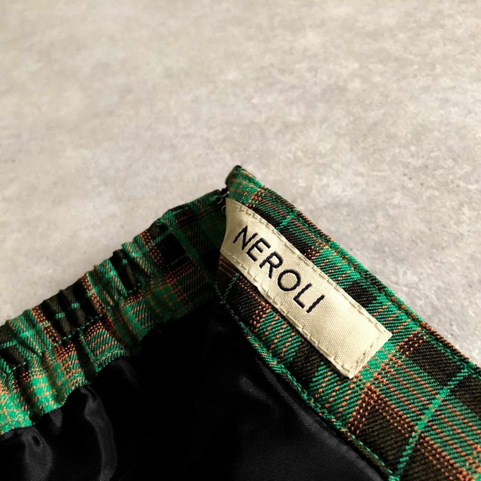 新品 定価1.6万 藤井夏恋 NEROLI アンティークチェック スカート size0  