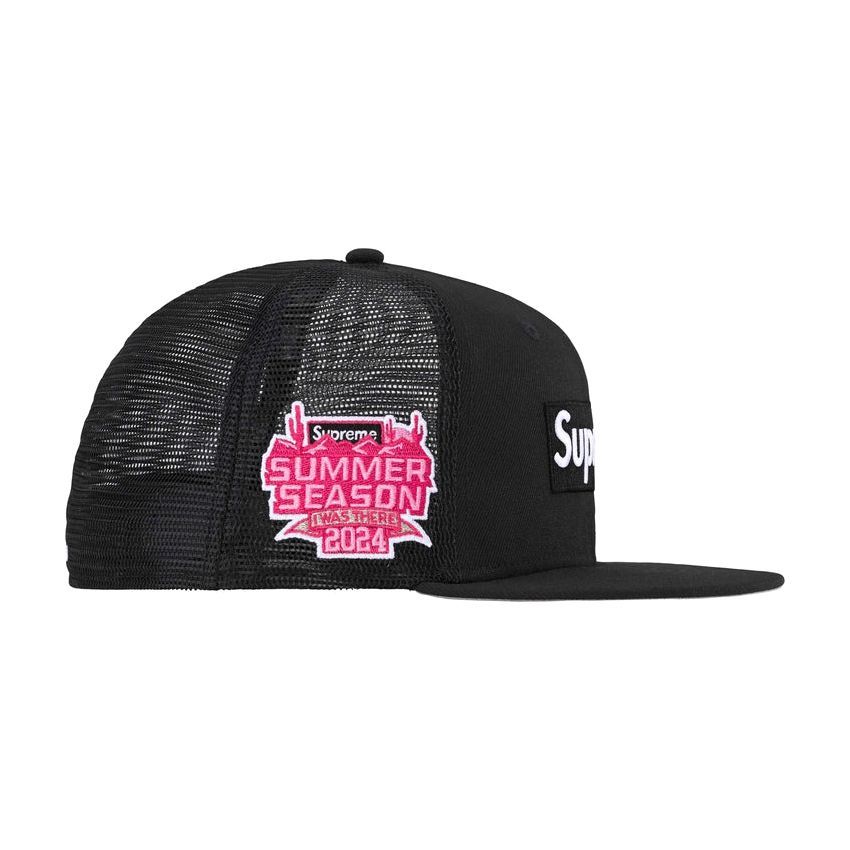 24SS Supreme Box Logo Mesh Back New Era Black ( シュプリーム 