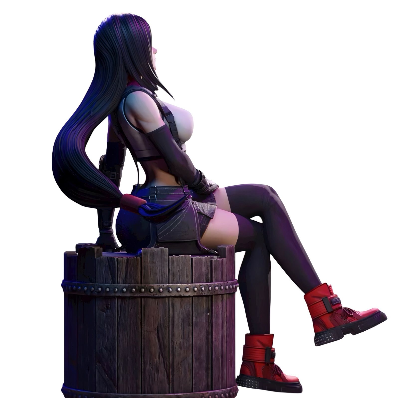 1/6 ガレージキット 工場 フィギュア 未塗装 FF ティファ シット