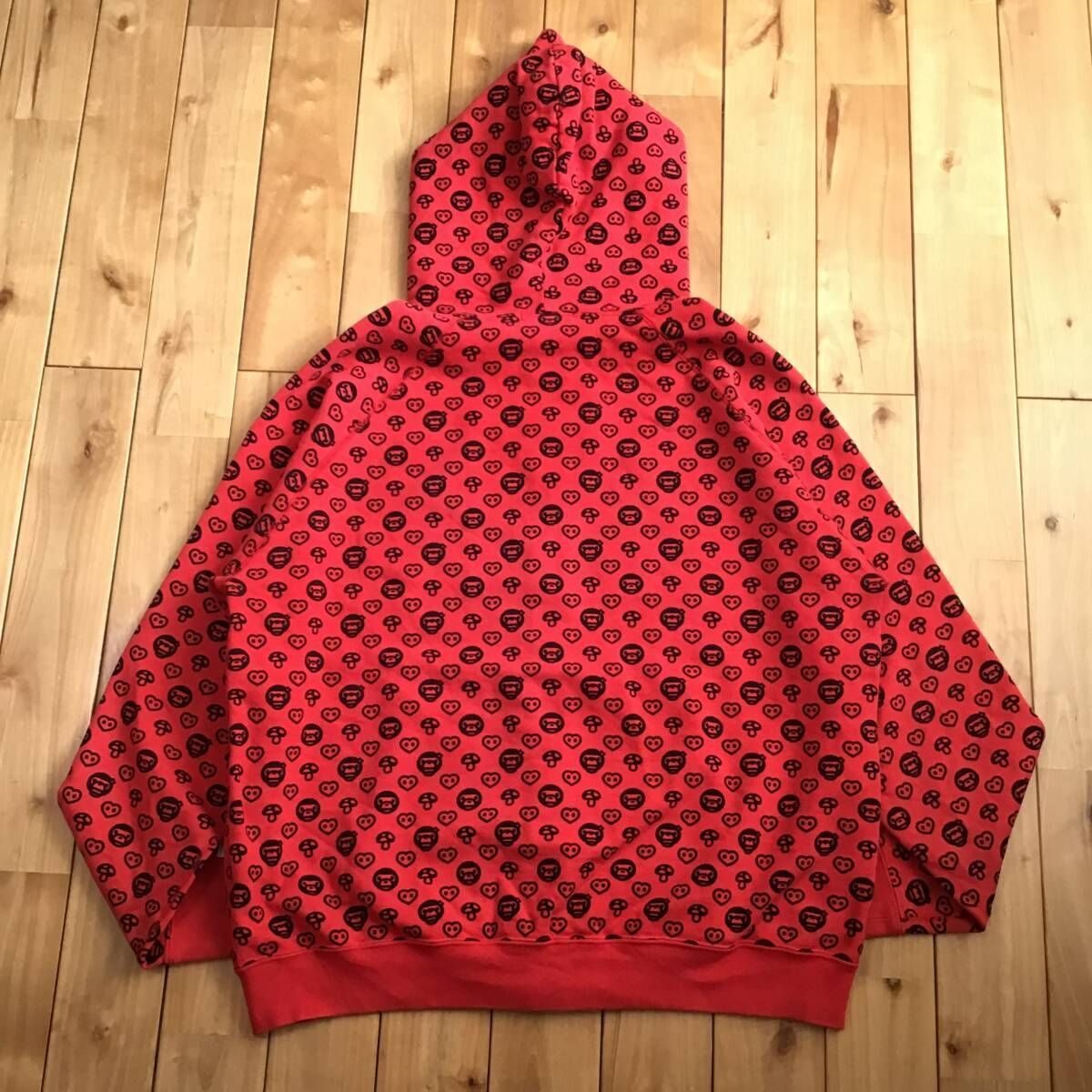 A BATHING APE MILO モノグラム　フルジップ パーカー　M A BATHING APE（アベイシングエイプ）の「MILO SHARK FULL ZIP