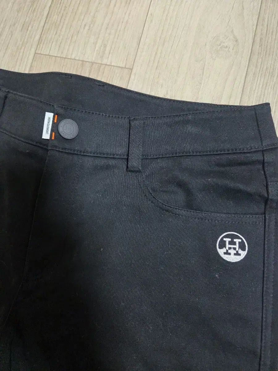 レディース ゴルフウェア ブラック 弱起毛 ズボン S