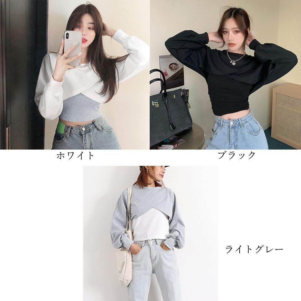 Tシャツ セットアップ 韓国風 お洒落 春秋 トップス レディース