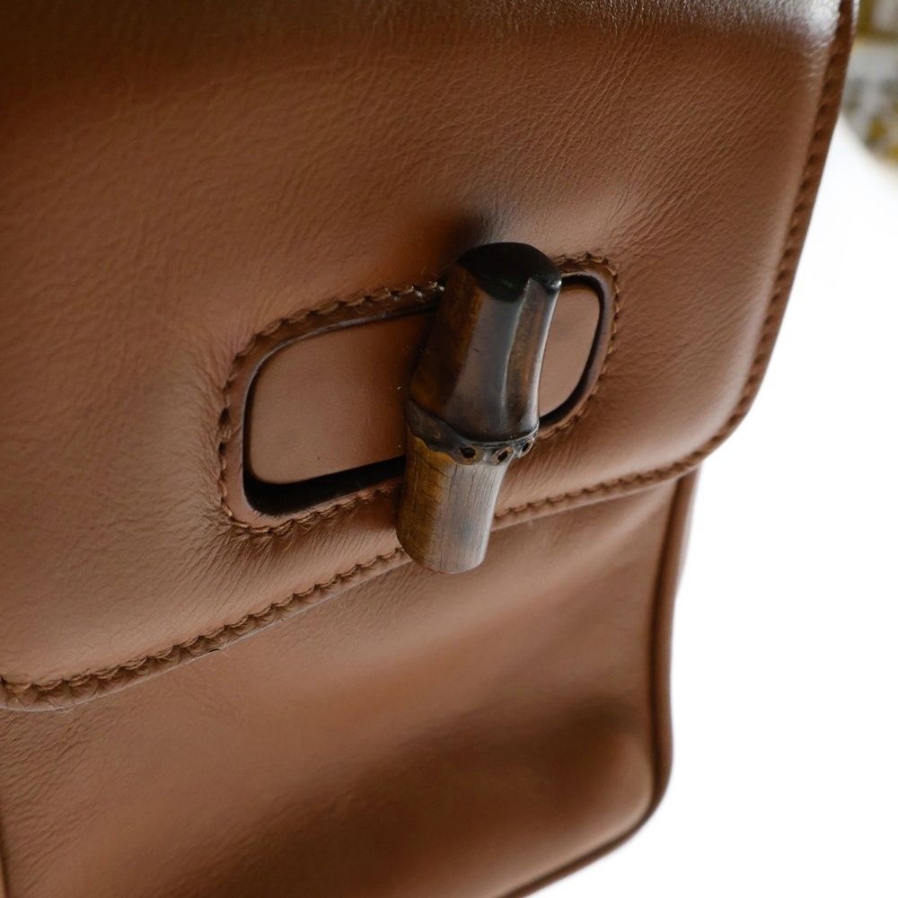 GUCCI (グッチ) バンブー レザー バックパック リュックサック
