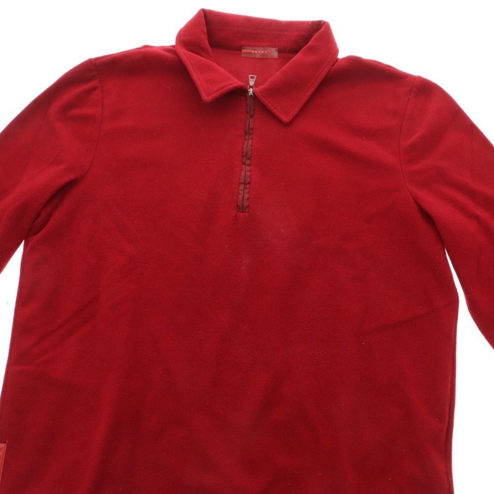 【超美品】PRADA フリース ハーフジップ 襟付き長袖カットソー 超美品】PRADA フリース ハーフジップ 襟付き長袖カットソー 楽天市場